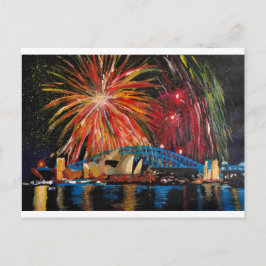 Sydney Firework im Opernhaus Postkarte