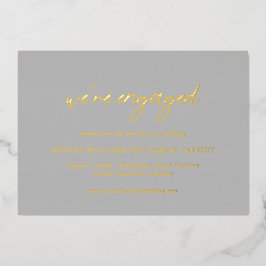 Sydney Gray Modern Wedding retten das Datum Folieneinladung