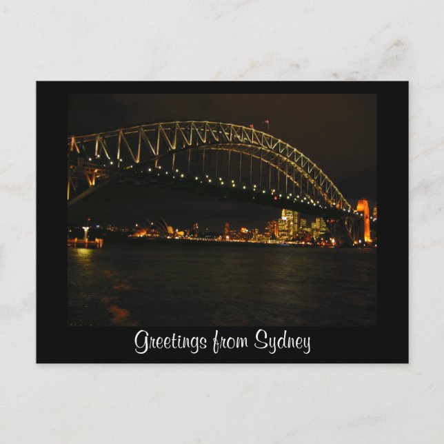 Sydney-Grüße Postkarte (Vorderseite)