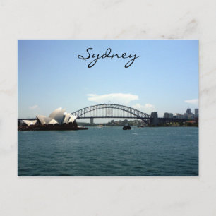 Sydney-Hafen blau Postkarte