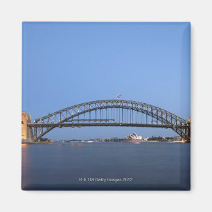 Sydney-Hafen-Brücke und Opernhaus an der Dämmeru Magnet