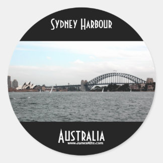 Sydney Harbor Runder Aufkleber