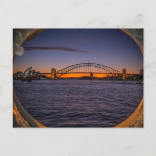Sydney Harbor Sunset Postkarte