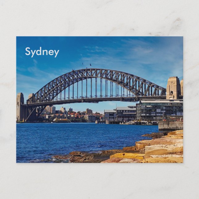 Sydney Harbour Bridge Australia Postcard Postkarte (Vorderseite)