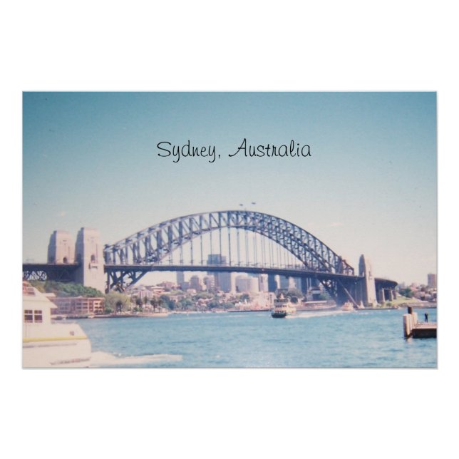 Sydney Harbour Bridge, Australien Poster (Vorderseite)