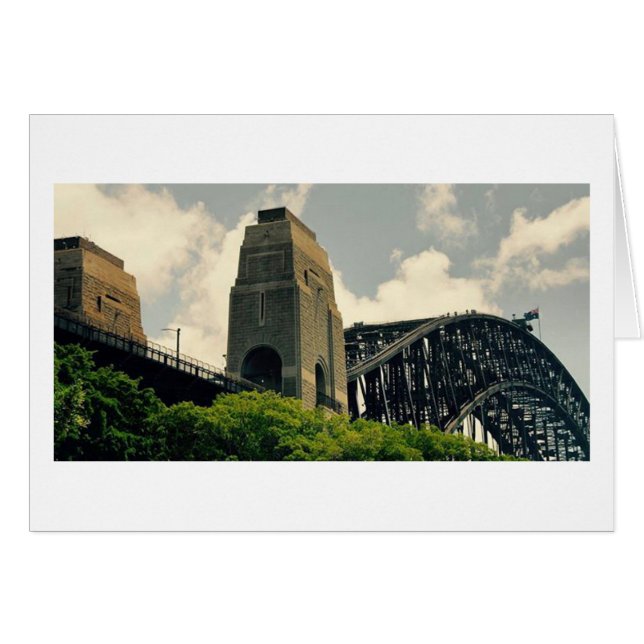Sydney Harbour Bridge Greeting Card (Vorderseite (Horizontal))