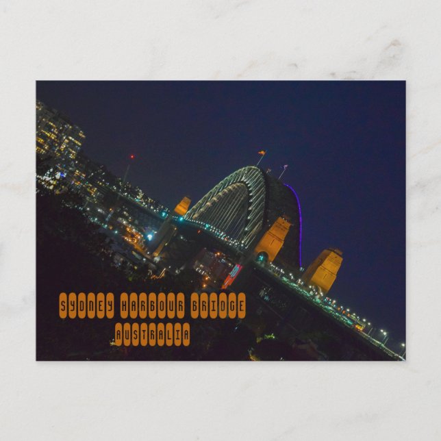 Sydney Harbour Bridge Postkarte (Vorderseite)