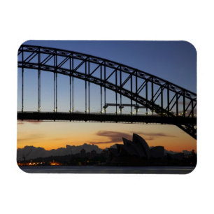 Sydney Harbour Bridge und Sydney Opera House um 2 Magnet
