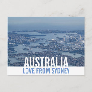 Sydney Harbour by Air Liebe aus Australien Postkarte