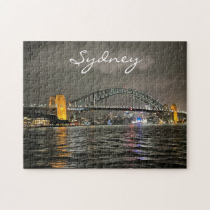 Sydney Harbour by Night, Australien, Foto
