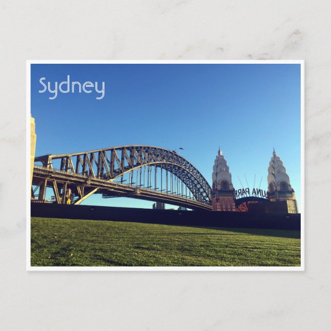 Sydney Harbour grün Postkarte (Vorderseite)