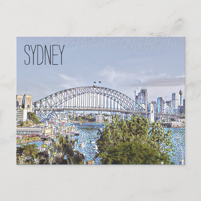 Sydney Harbour Postkarte (Vorderseite)