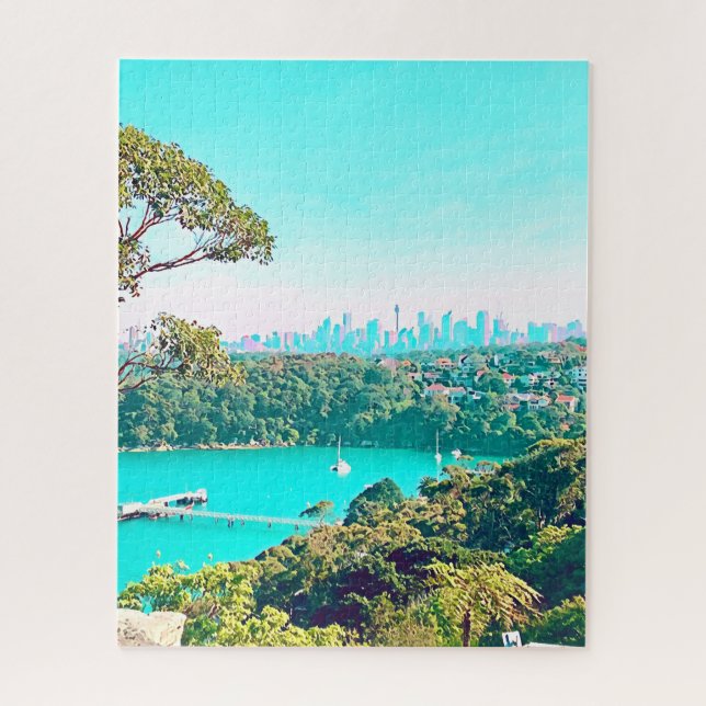 Sydney Harbour Skyline view Mosman (Vertikal)