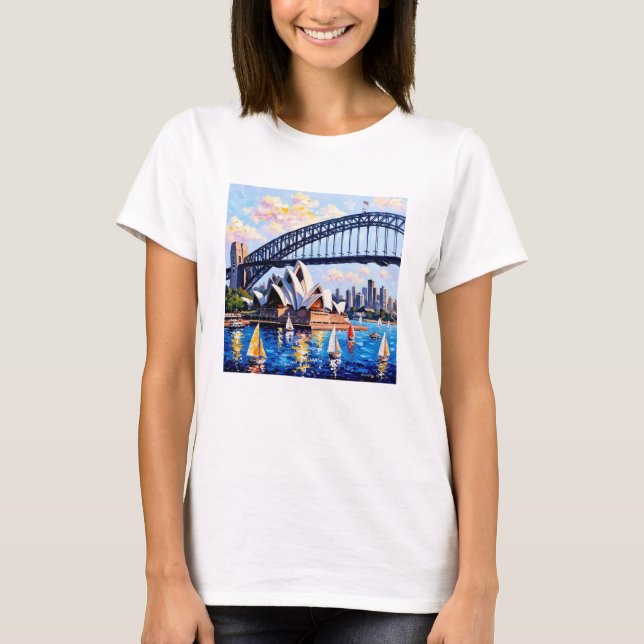 Sydney Harbour Vibrance T-Shirt (Vorderseite)