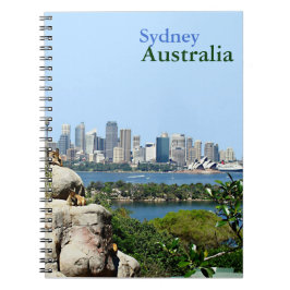 Sydney Harbour vom Zoo Notizblock