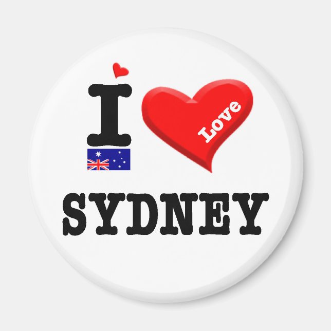 SYDNEY - I-Liebe Magnet (Vorne)