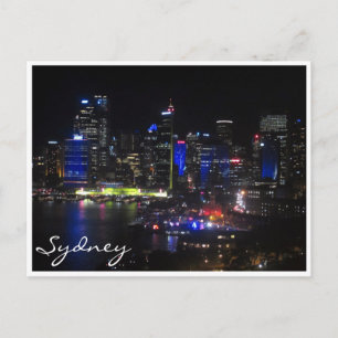Sydney lebhaft blau postkarte