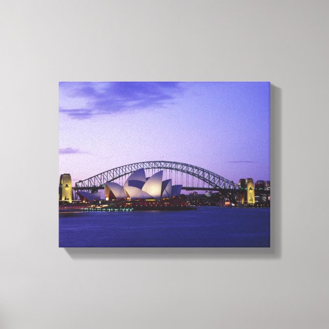 Sydney Opera House and Harbour, New South 2 Leinwanddruck (Vorderseite)