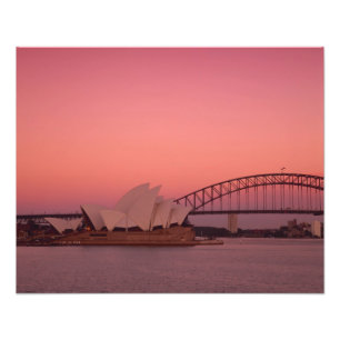 Sydney Opera House and Harbour, New South Fotodruck