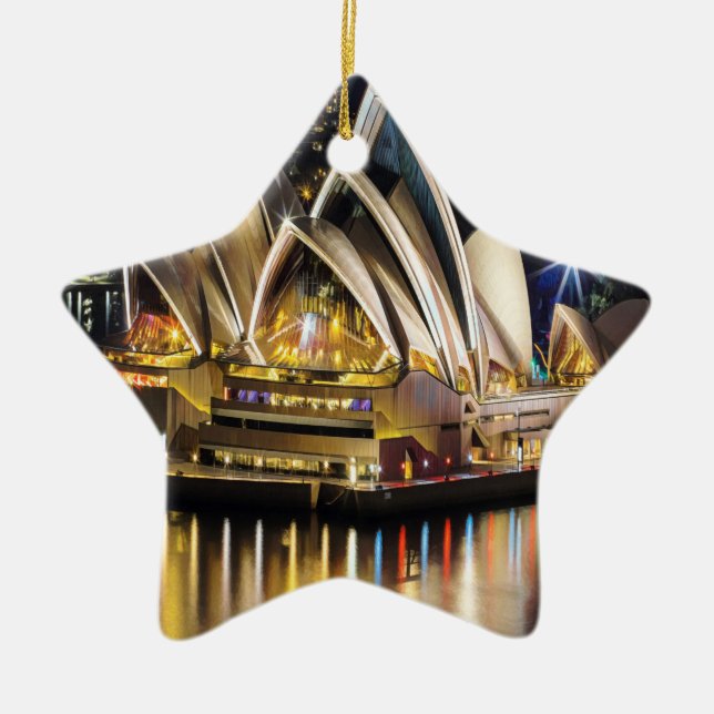 Sydney - OPERA HOUSE - Ansicht Keramik Ornament (Vorne)