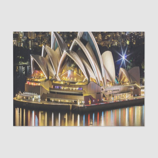Sydney - OPERA HOUSE - Ansicht Seidenpapier (Vorderseite)