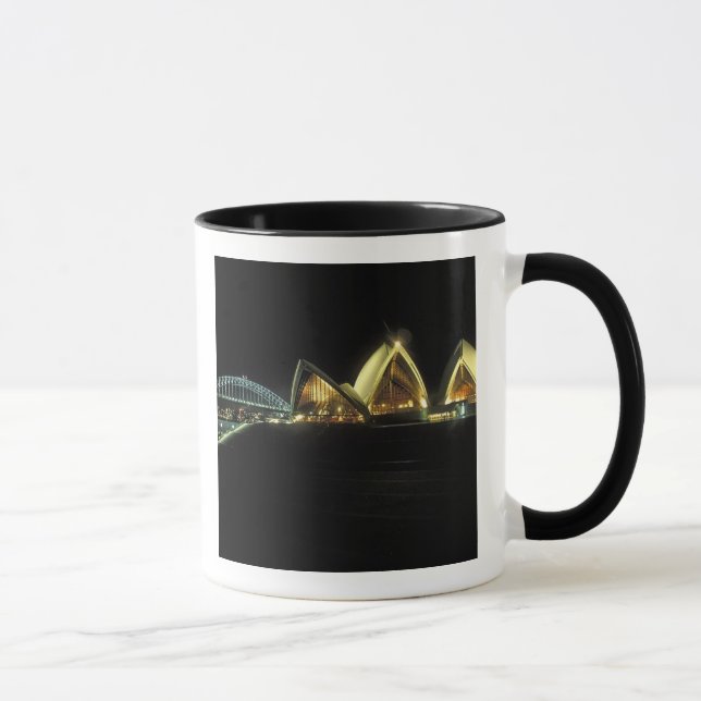 Sydney Opera House at night, New South Wales, 2 Tasse (Rechts)