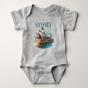 Sydney Opera House Australia Baby Strampler