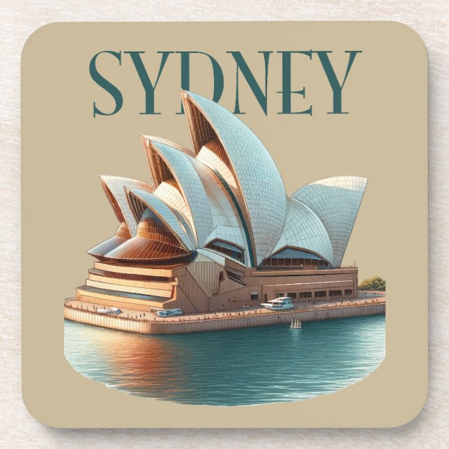 Sydney Opera House Australia Getränkeuntersetzer (Vorderseite)
