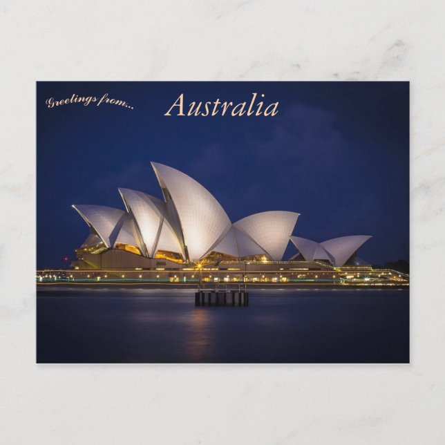 Sydney Opera House Australia Postkarte (Vorderseite)