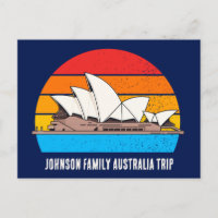 Sydney Opera House Australia Trip Custom Blue