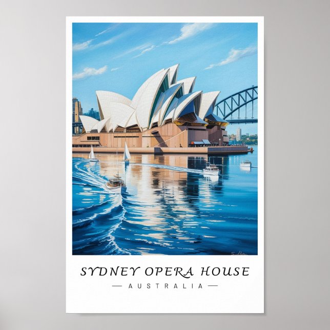 Sydney Opera House Australia Wall Art Poster (Vorne)