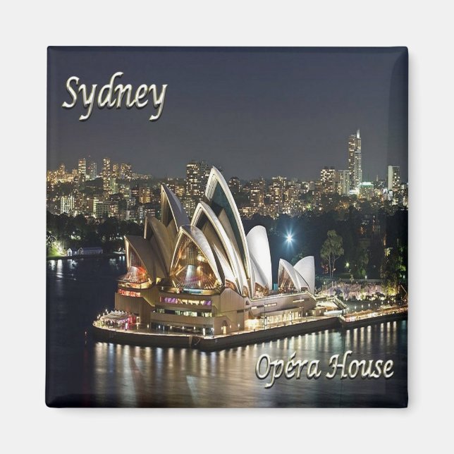 SYDNEY, OPERA HOUSE, Australien, Kühlschrank Magnet (Vorne)