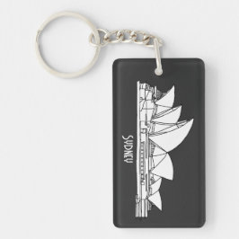 Sydney Opera House Australien zeichne Souvenir Schlüsselanhänger