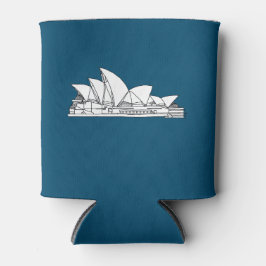 Sydney Opera House Australien zeichnend Skizze Dosenkühler