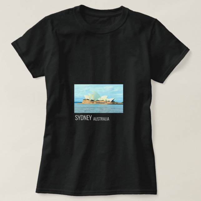 Sydney Opera House Australische Reise T-Shirt (Design vorne)