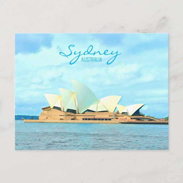 Sydney Opera House Australischer Reisedruck Postkarte (Vorderseite)