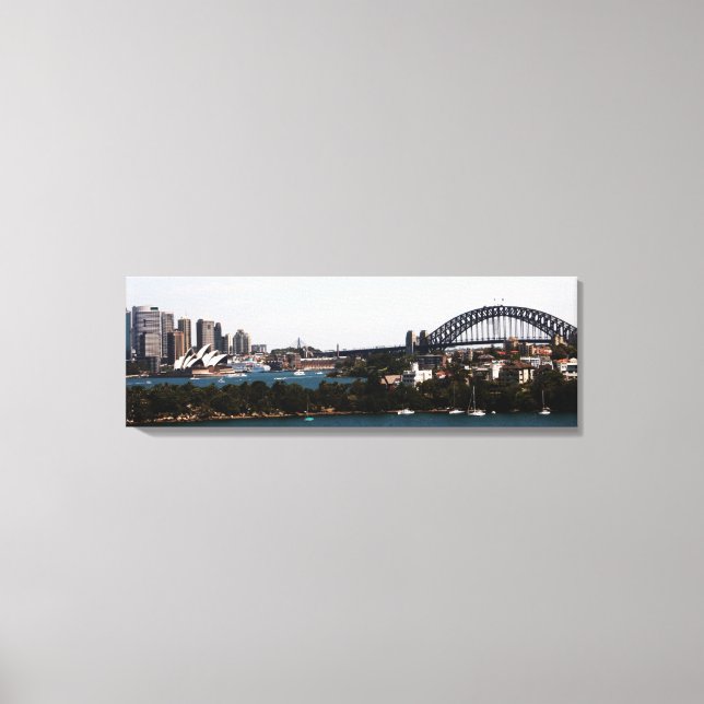 Sydney" Opera House & Harbour Bridge Leinwand (Vorderseite)