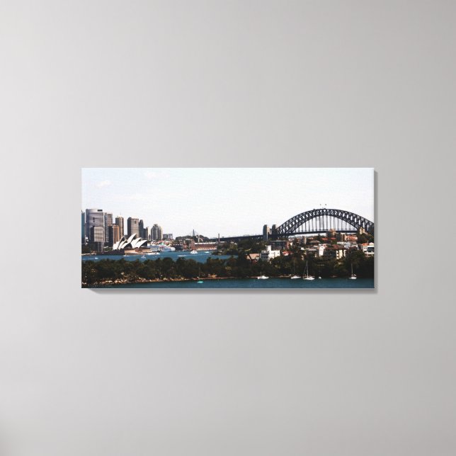 Sydney" Opera House & Harbour Bridge Leinwand (Vorderseite)