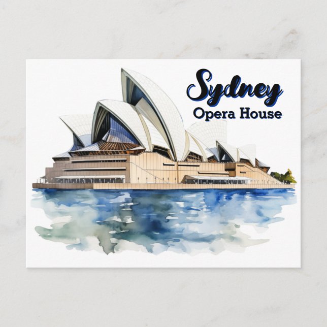 Sydney Opera House: Iconic Elegance am Hafen Postkarte (Vorderseite)
