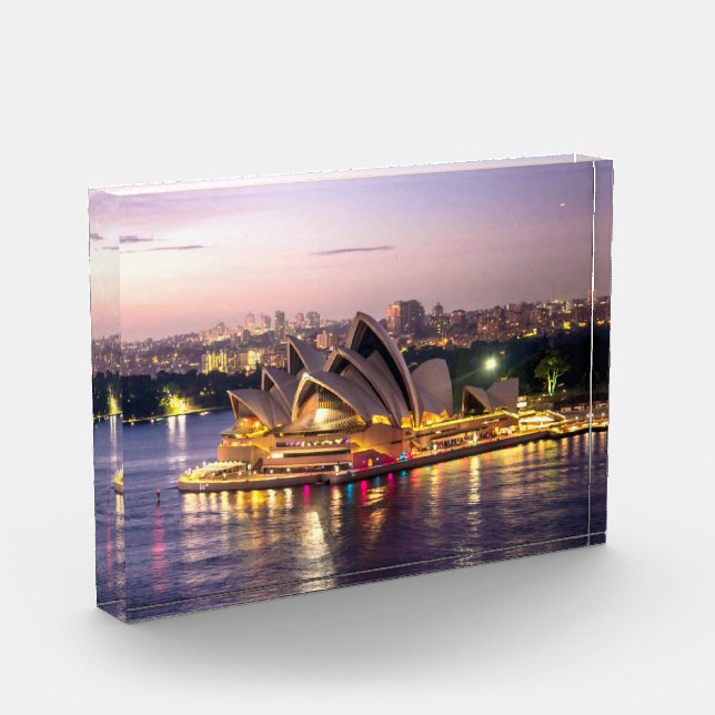 Sydney Opera House im Abend Fotoblock (Links)