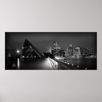 Sydney Opera House in Night Poster