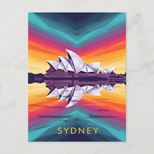 Sydney Opera House – Lebendige Wasserfront-Reflexi Postkarte