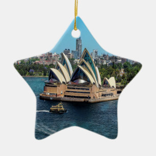 Sydney - OPERA HOUSE - Panorama Keramik Ornament