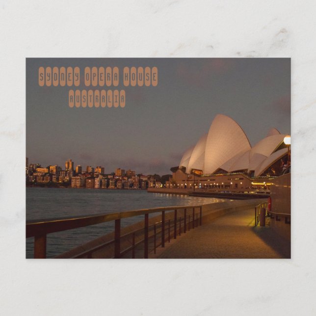 Sydney Opera House Postkarte (Vorderseite)