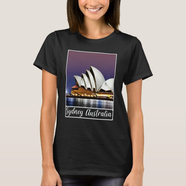 Sydney Opera House Sydney Australia T-Shirt (Vorderseite)