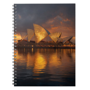Sydney Opera House Twilight Glow Notebook Notizblock