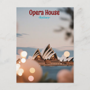 Sydney Opera House Vintage Postkarte