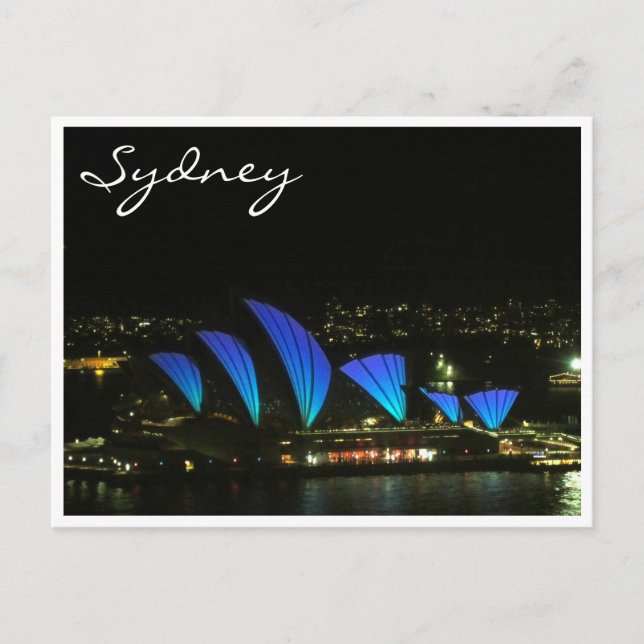 Sydney Opera Postkarte (Vorderseite)