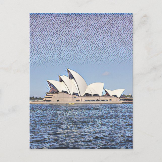 Sydney Opernglimmer Postkarte (Vorderseite)