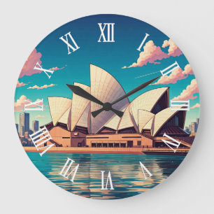 Sydney Opernhaus Australien Große Wanduhr